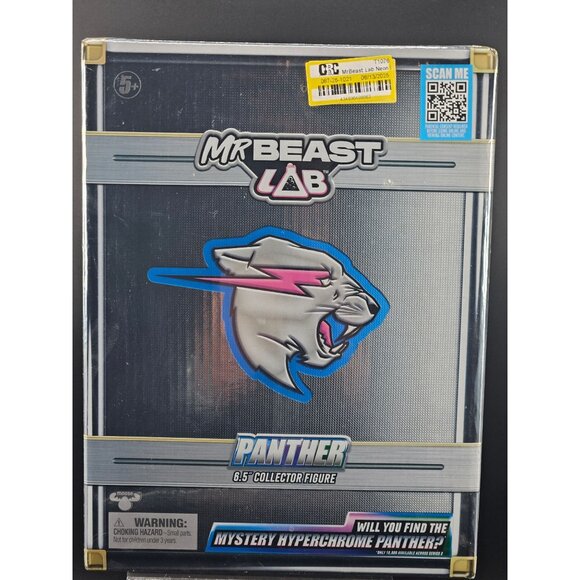 MrBeast Lab Neon Panther 6.5" Collector Figure Mystery Hyperchrome Edition Boxed - Picture 3 of 8